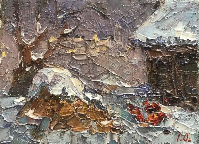 Oil painting evening Ivanyuk Оksаnа