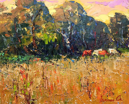 Oil painting By the evening Ivanyuk Alex