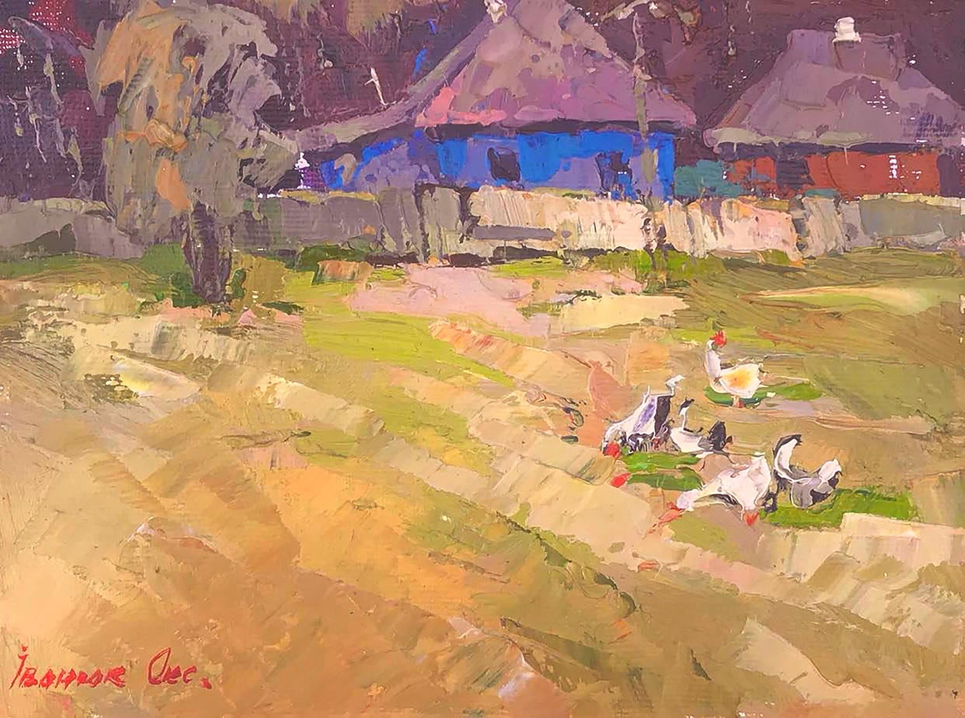 Oil painting On a rest Ivanyuk Oksana