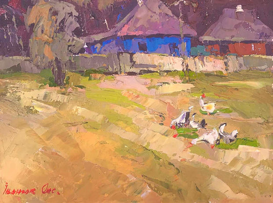 Oil painting On a rest Ivanyuk Oksana