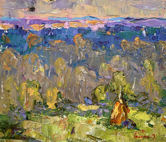 Oil painting Autumn is far away Ivanyuk Alex