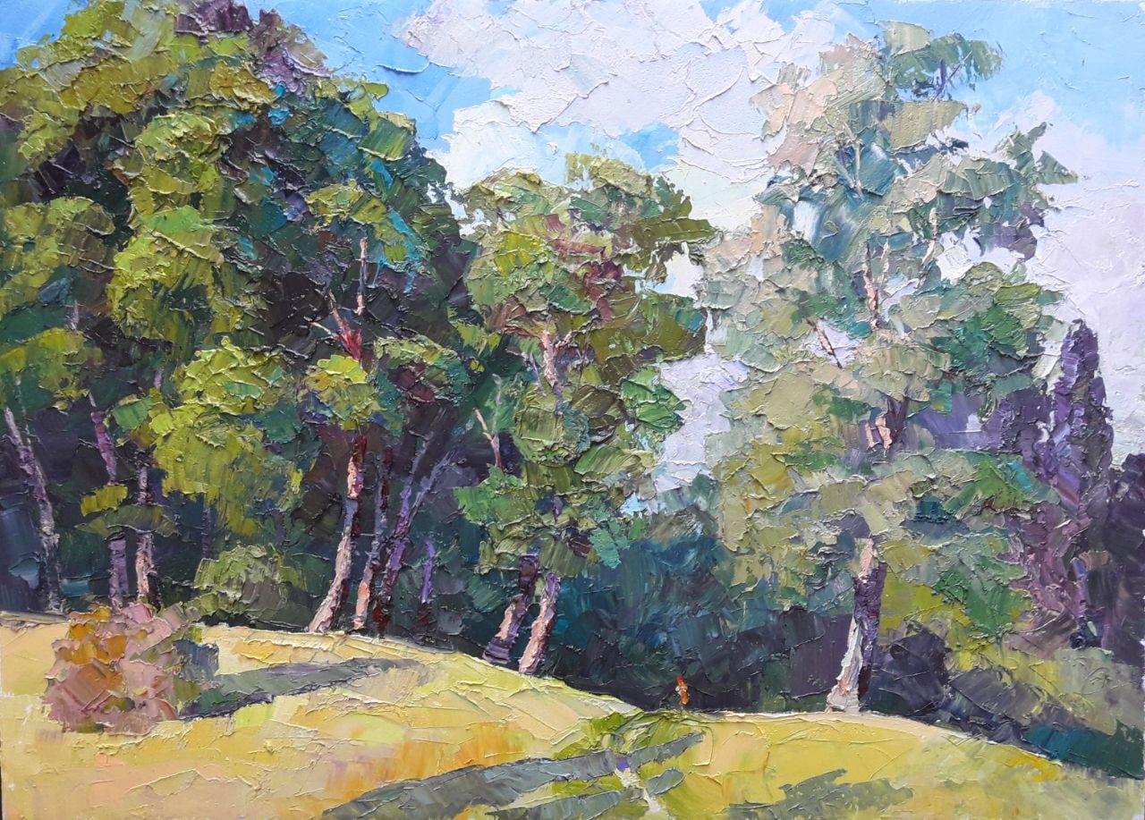 oil painting Old park Serdyuk Boris Petrovich
