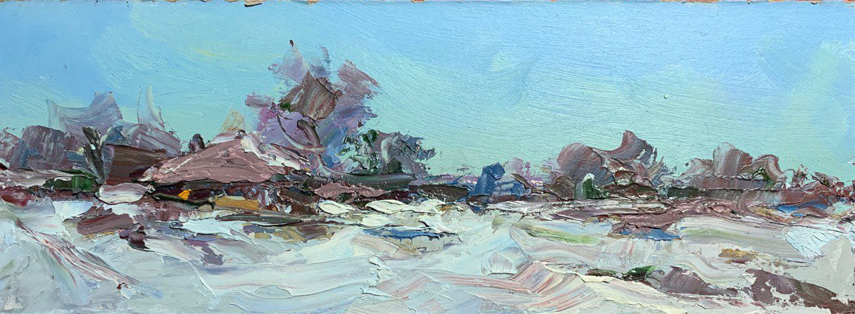 Oil painting Winterly Alexander Nikolaevich Cherednichenko