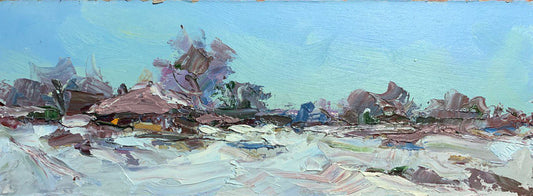Oil painting Winterly Alexander Nikolaevich Cherednichenko