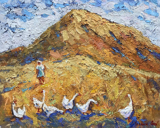 Oil painting Straw Ivanyuk Oksana