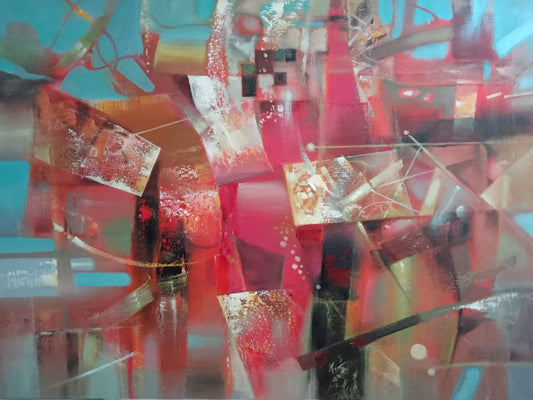 Oil painting Dialog Anatoly Borisovich Tarabanov