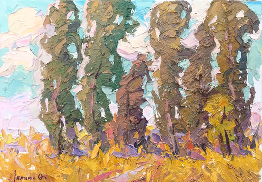 Oil painting The noise of the winds Ivanyuk Alex