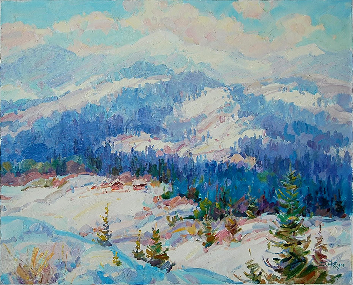 Oil painting Hoverla Artim Dmitry