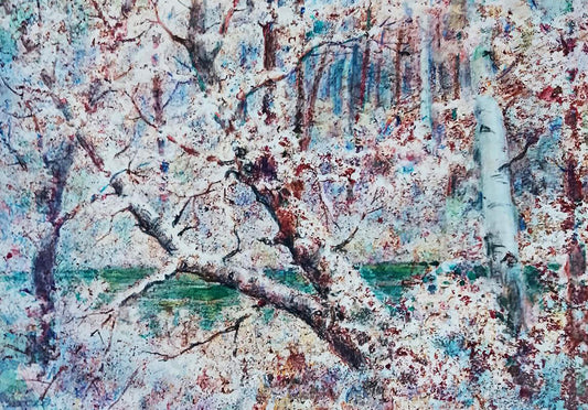 Oil painting After the winter snowstorm Anatolii Duhnevich