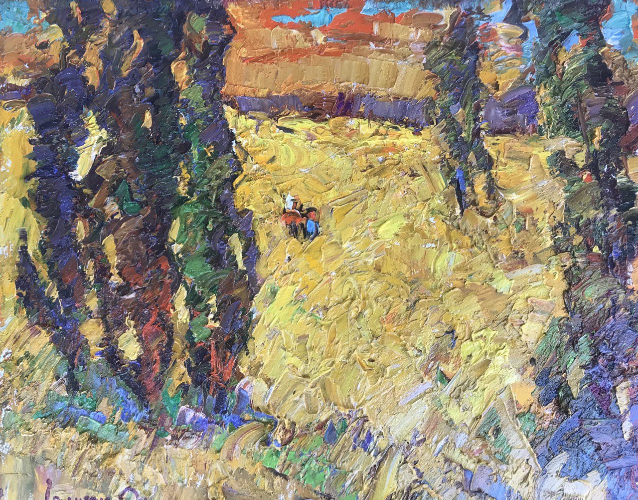 Oil painting Golden field Ivanyuk Alex