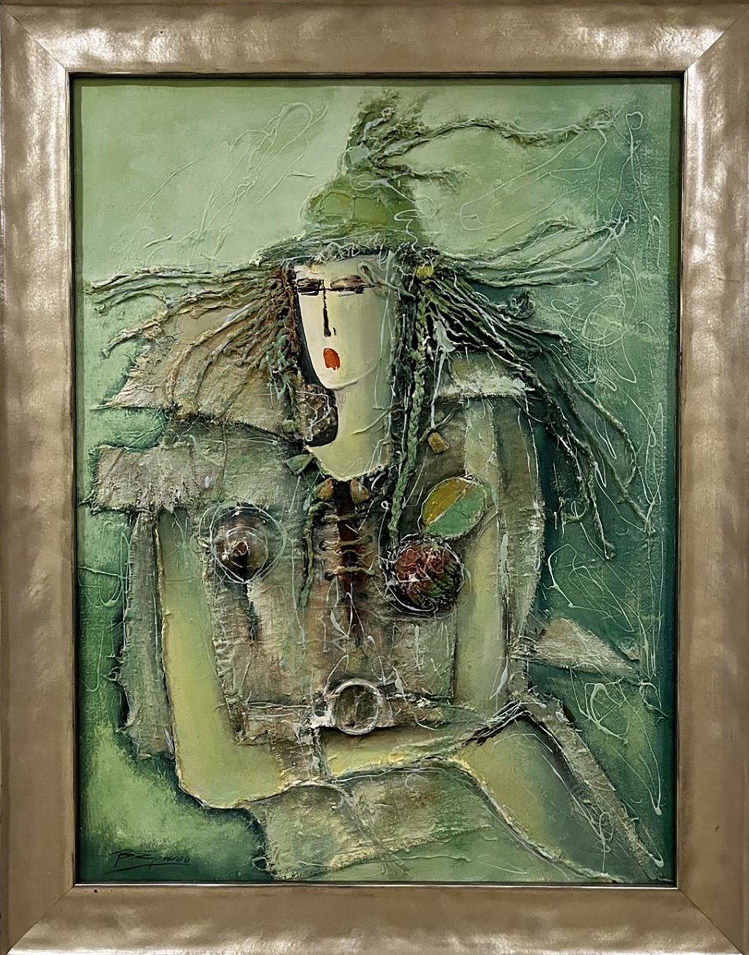 Oil painting surrealism Lady Victor Yershov