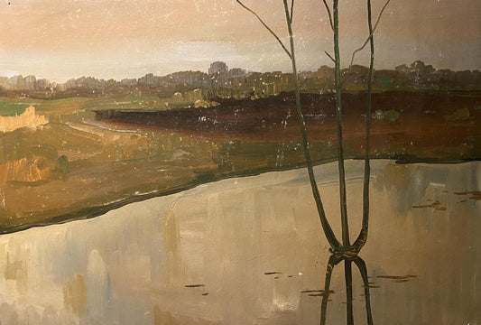 Oil painting Autumn silence Mykola Reznik