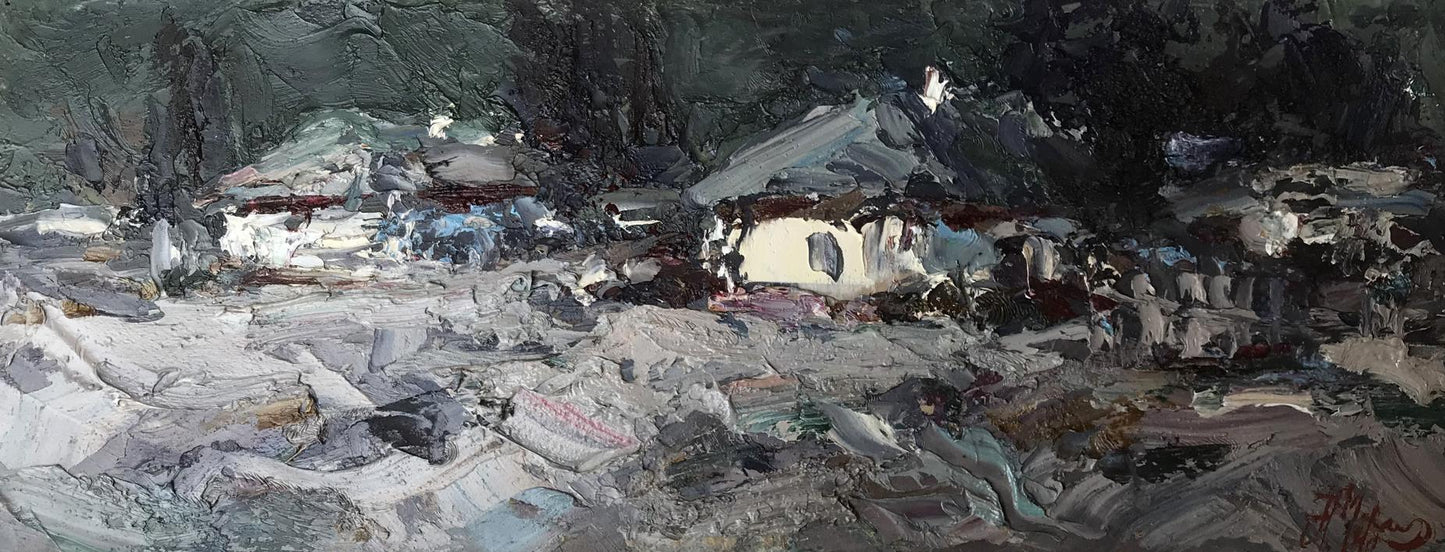Oil painting Night has come Alexander Nikolaevich Cherednichenko