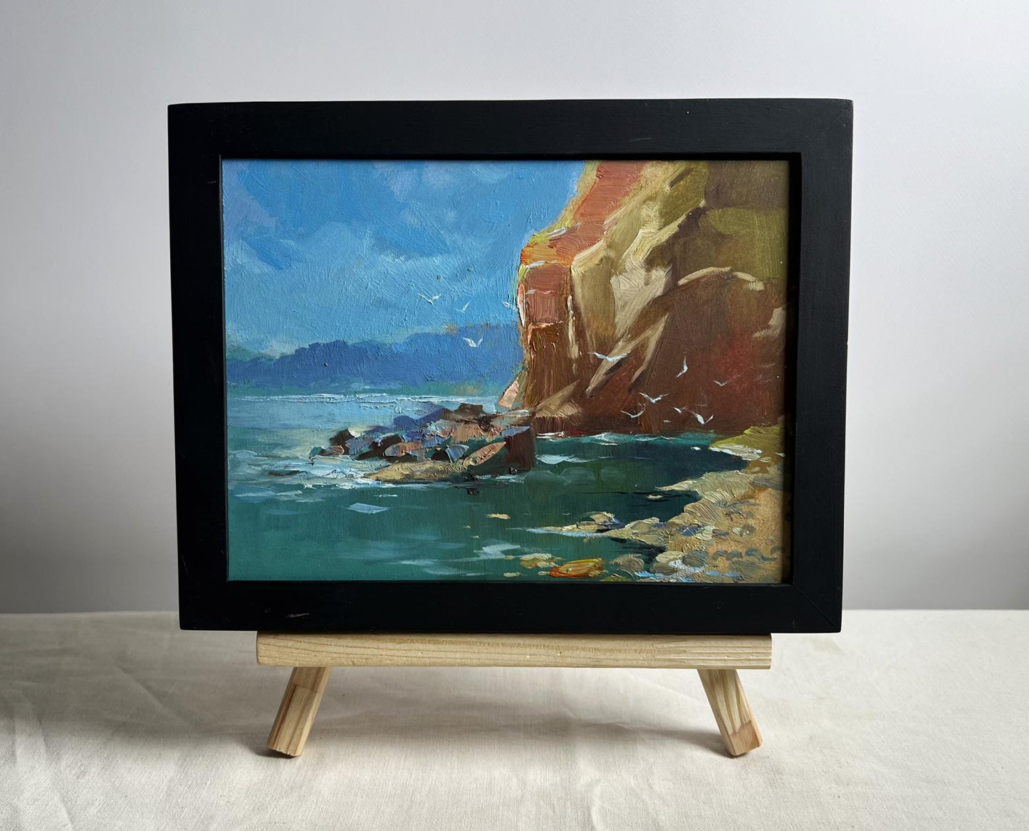 OIl painting Rocky seashore Yuriy Suprunchuk