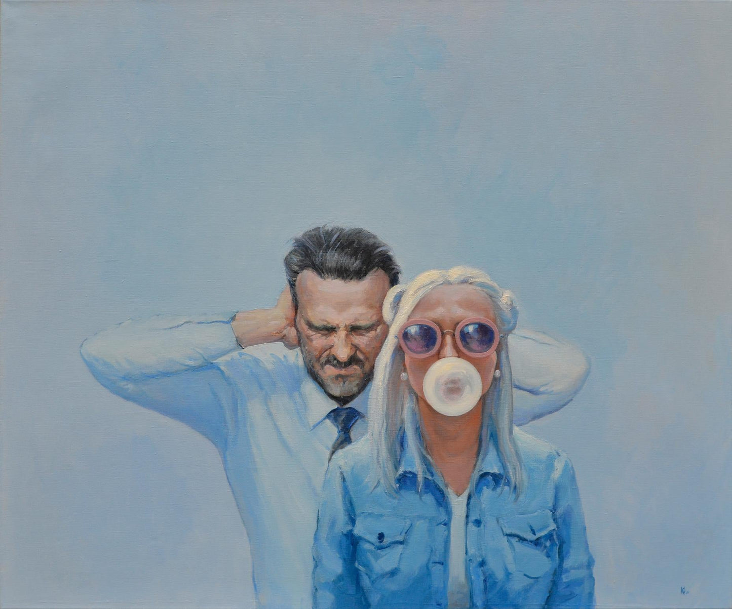 Oil painting Dubble Bubble Oleg Kateryniuk