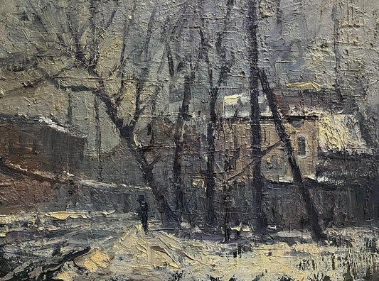 Oil painting To the river Volodymyr Pashchenko