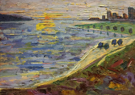 Oil painting Morning Les' T. S.