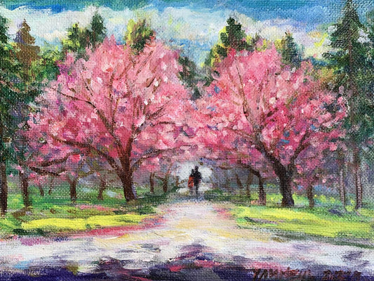 Oil painting Sakura Yu. Ulinets