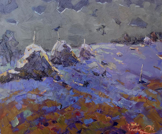 Oil painting Night silence Kalenyuk Alex