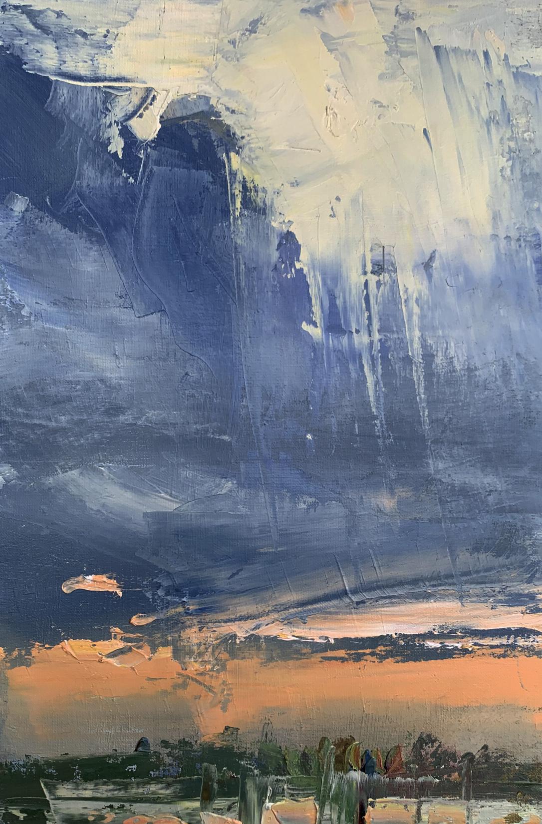 Oil painting After the rain Unknown artist