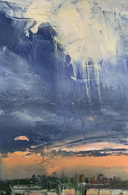 Oil painting After the rain Unknown artist