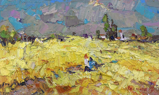 Oil painting Niva is gold Alex Ivanyuk