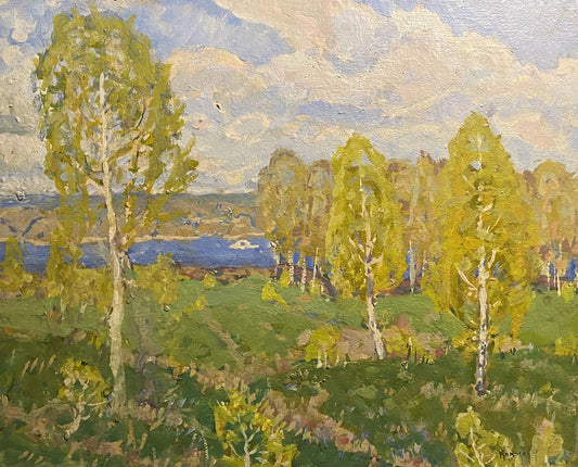 Oil painting Spring came Georgy Kolosovsky