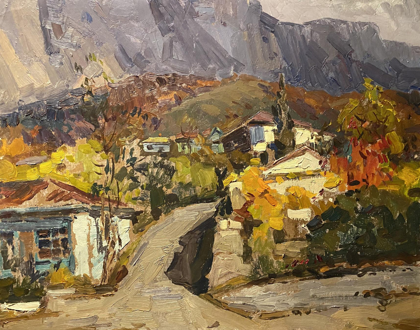 Oil painting Street in Bakhchisarai Mikhail Kobylenkov