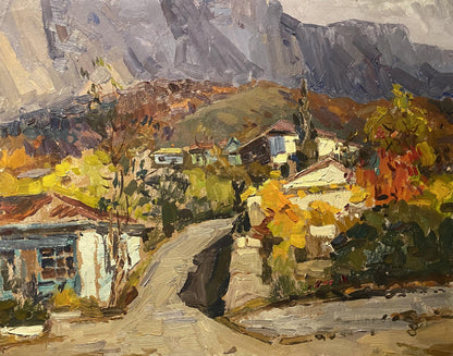 Oil painting Street in Bakhchisarai Mikhail Kobylenkov