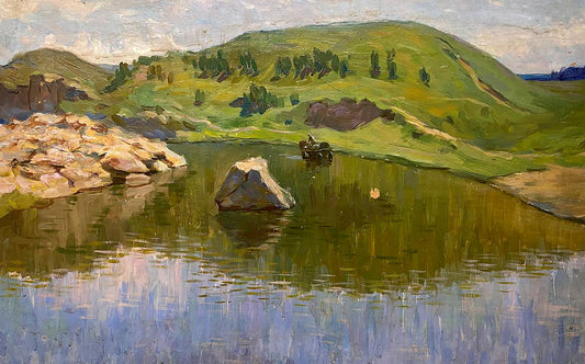 Oil painting Still water Tal'ko Boris Adol'fovich