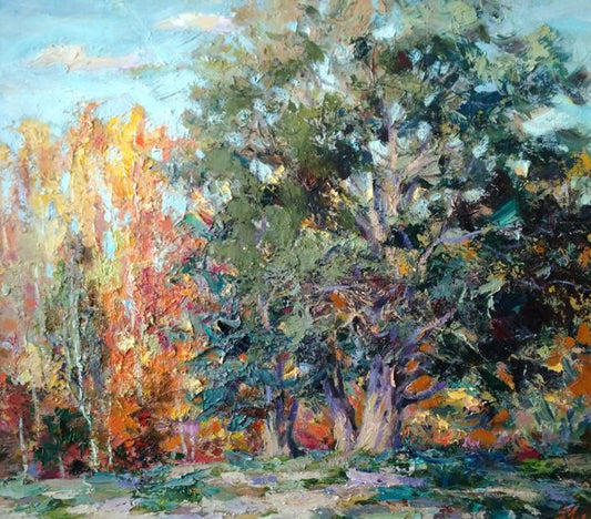 Oil painting Last warm days Alexander Cherednichenko