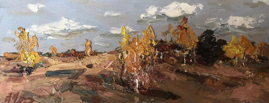 Oil painting Autumn days Alexander Nikolaevich Cherednichenko