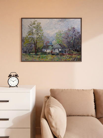 Village landscape Art 