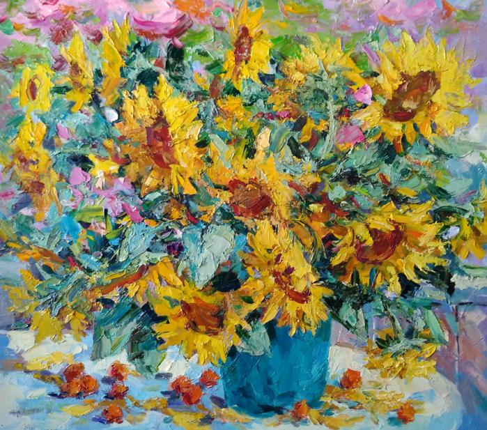 Oil painting Sunny still life Alexander Nikolaevich Cherednichenko