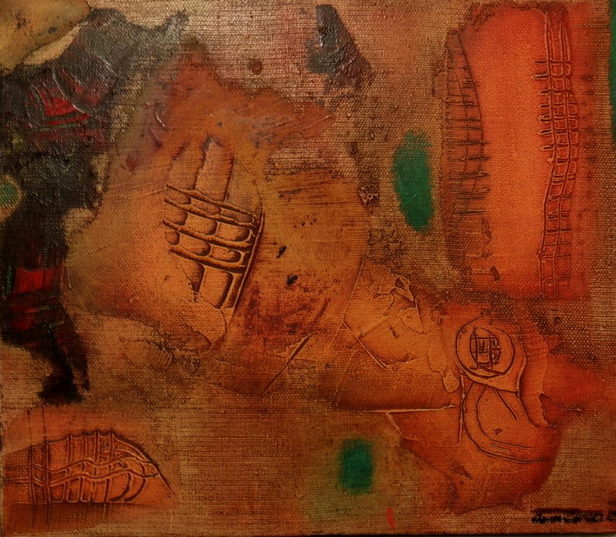 Abstract oil painting Evening mood Yushkov Svatoslav