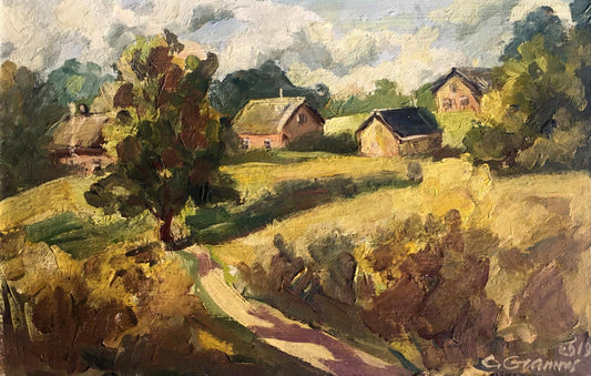 Oil painting City of Fastiv Svetlana Gramm