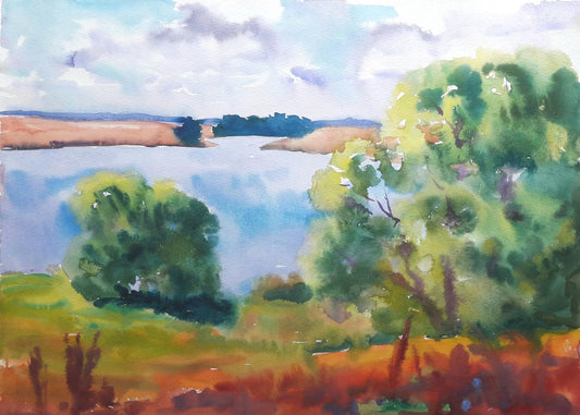 Watercolor painting There is peace Serdyuk Boris Petrovich