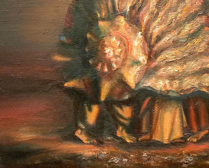 Abstract oil painting Motherland Benfialov