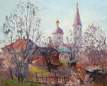 Oil painting Morning bell Serdyuk Boris Petrovich