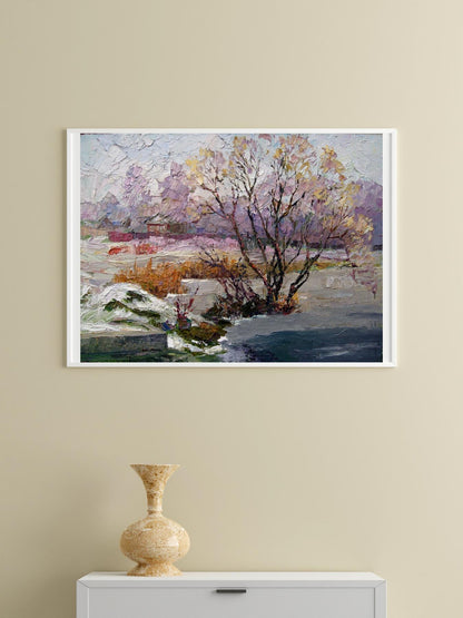 Oil painting Winter Crystal Serdyuk Boris Petrovich