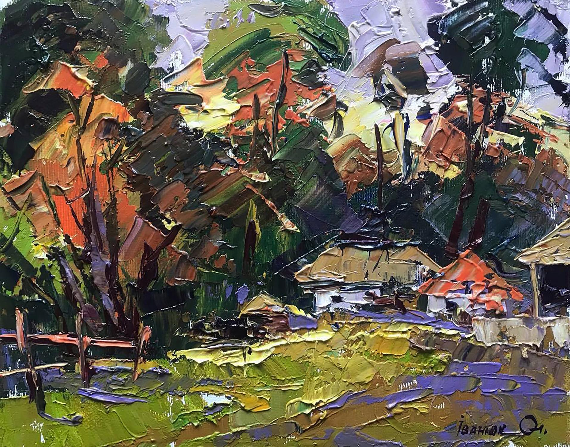 Oil painting The sun goes down Ivanyuk Alex