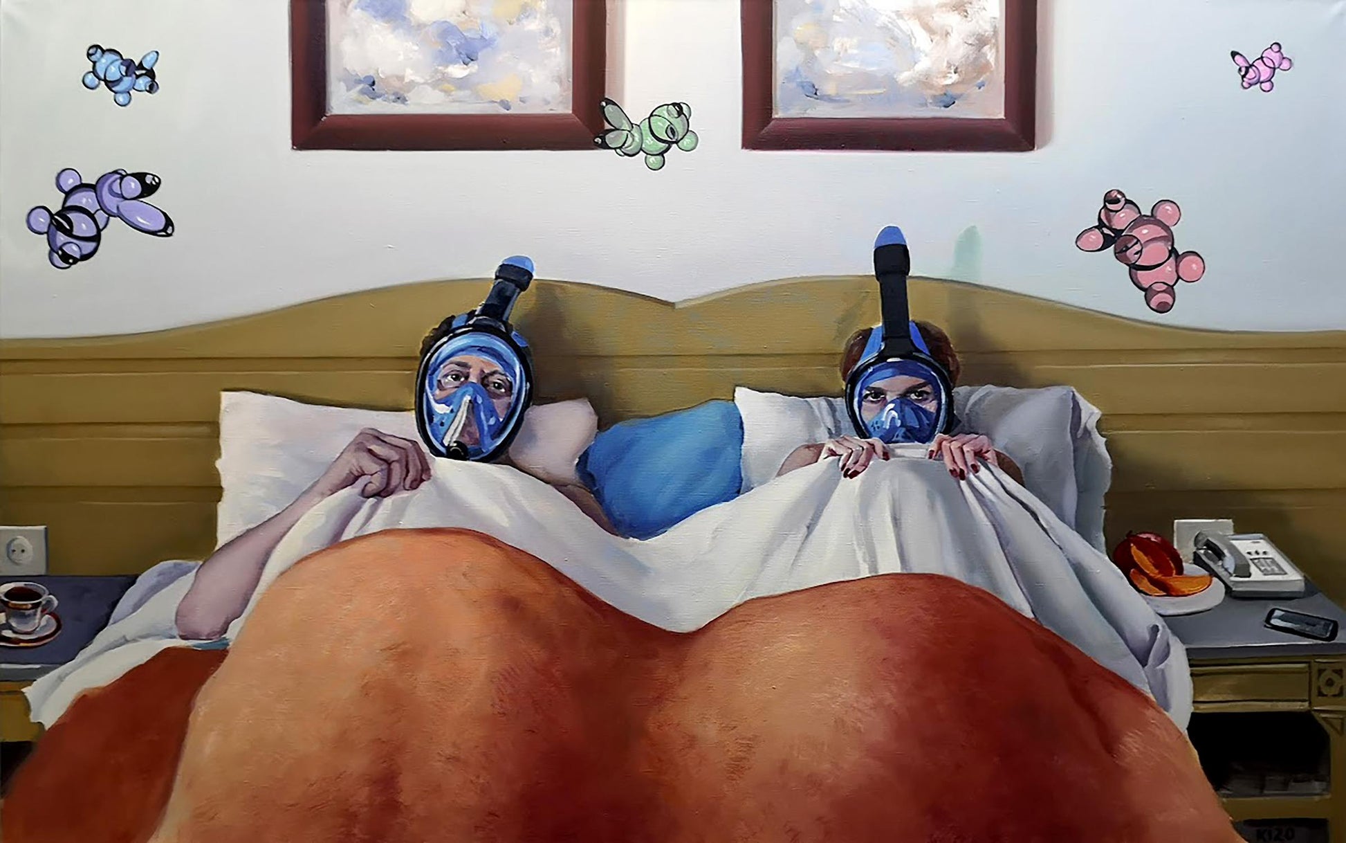 Oil painting Dive Igor Konovalov