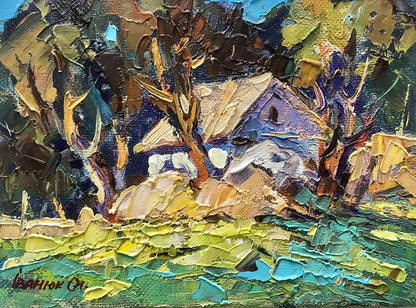 Oil painting Lit by the sun Ivanyuk Oksana