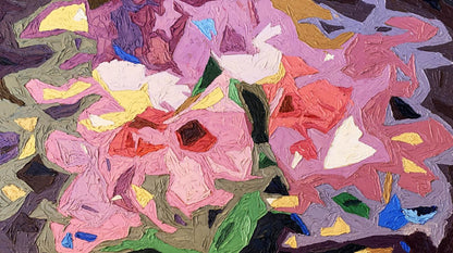 Oil painting Fragments of flowers Oleksandr Gukalov