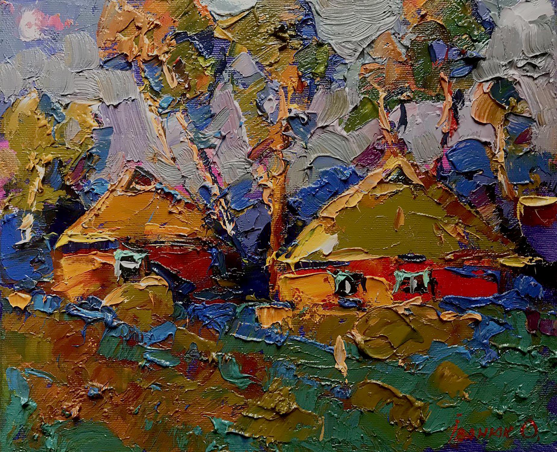 Oil painting Evening beam Ivanyuk Alex