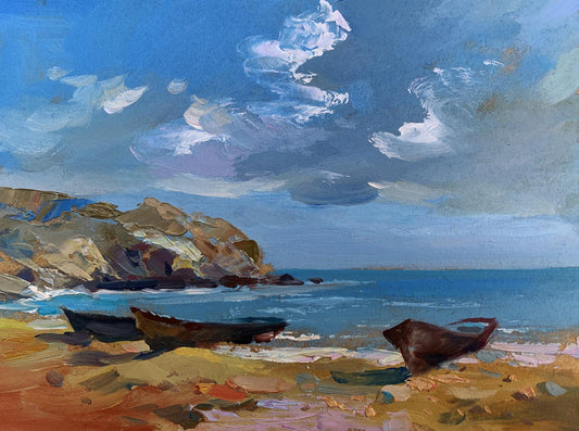 OIl painting Island in the sea Yuriy Suprunchuk