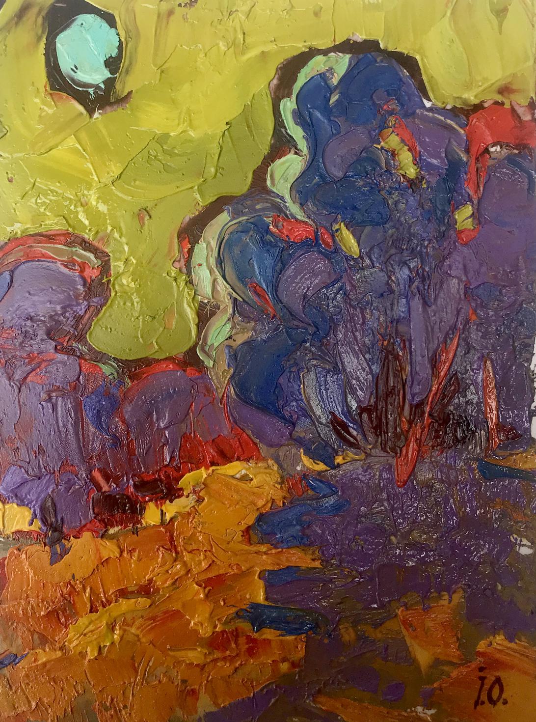 Oil painting A warm autumn evening Ivanyuk Alex