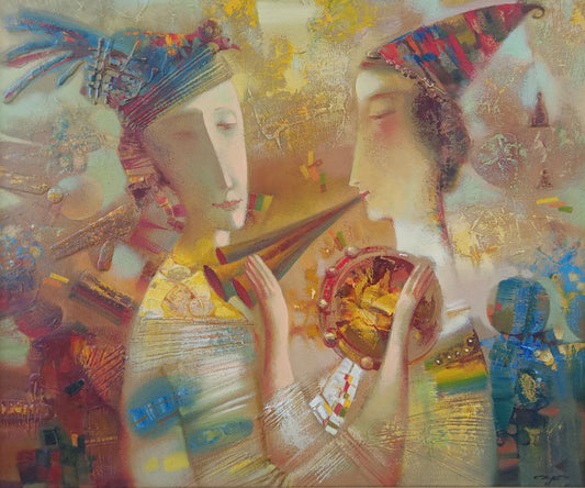 Oil painting Duet Anatoly Borisovich Tarabanov
