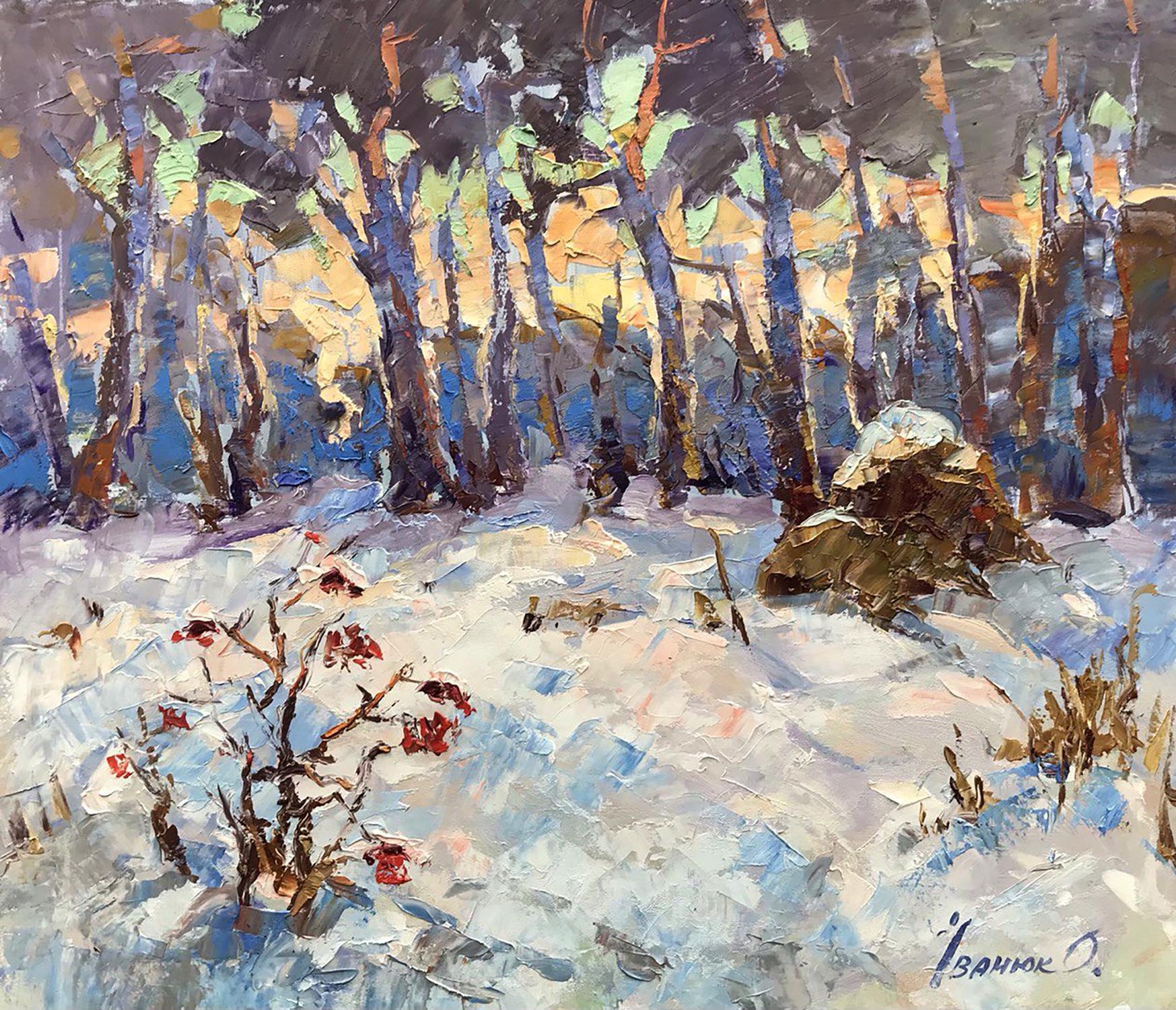 Oil painting Frosty morning Ivanyuk Alex