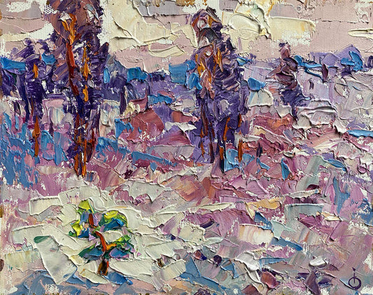Oil painting evening